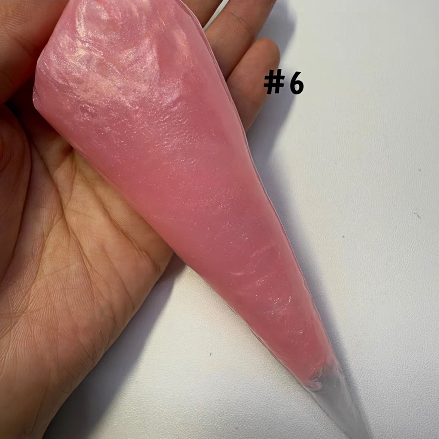 Pink pearlized cream adhesive glue for decoden DIY phone cases and handmade decorations