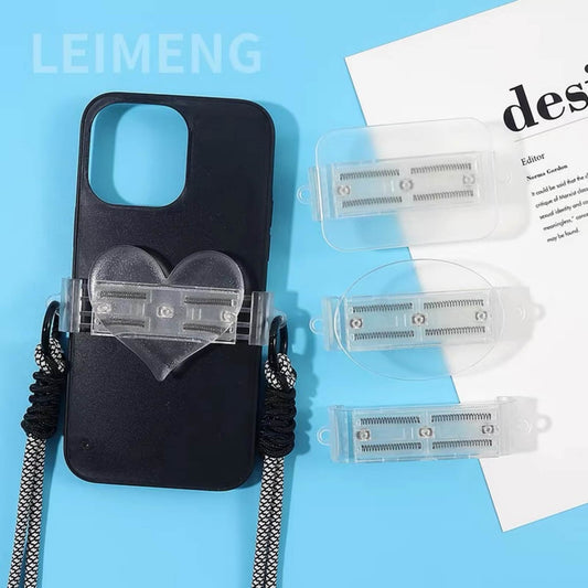 DIY phone back clip with smooth surface for customization