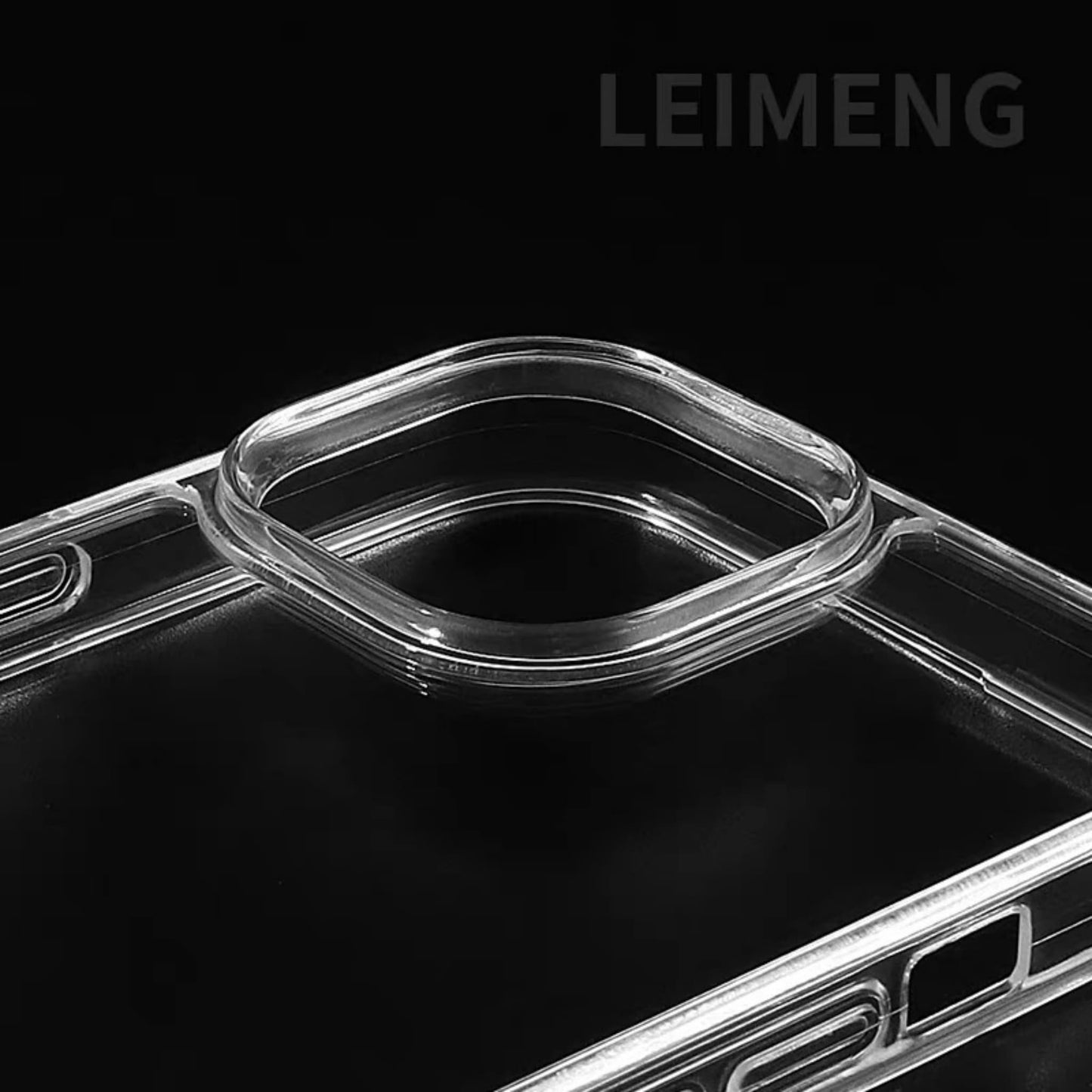 Transparent DIY phone case with smooth surface for handmade crafts