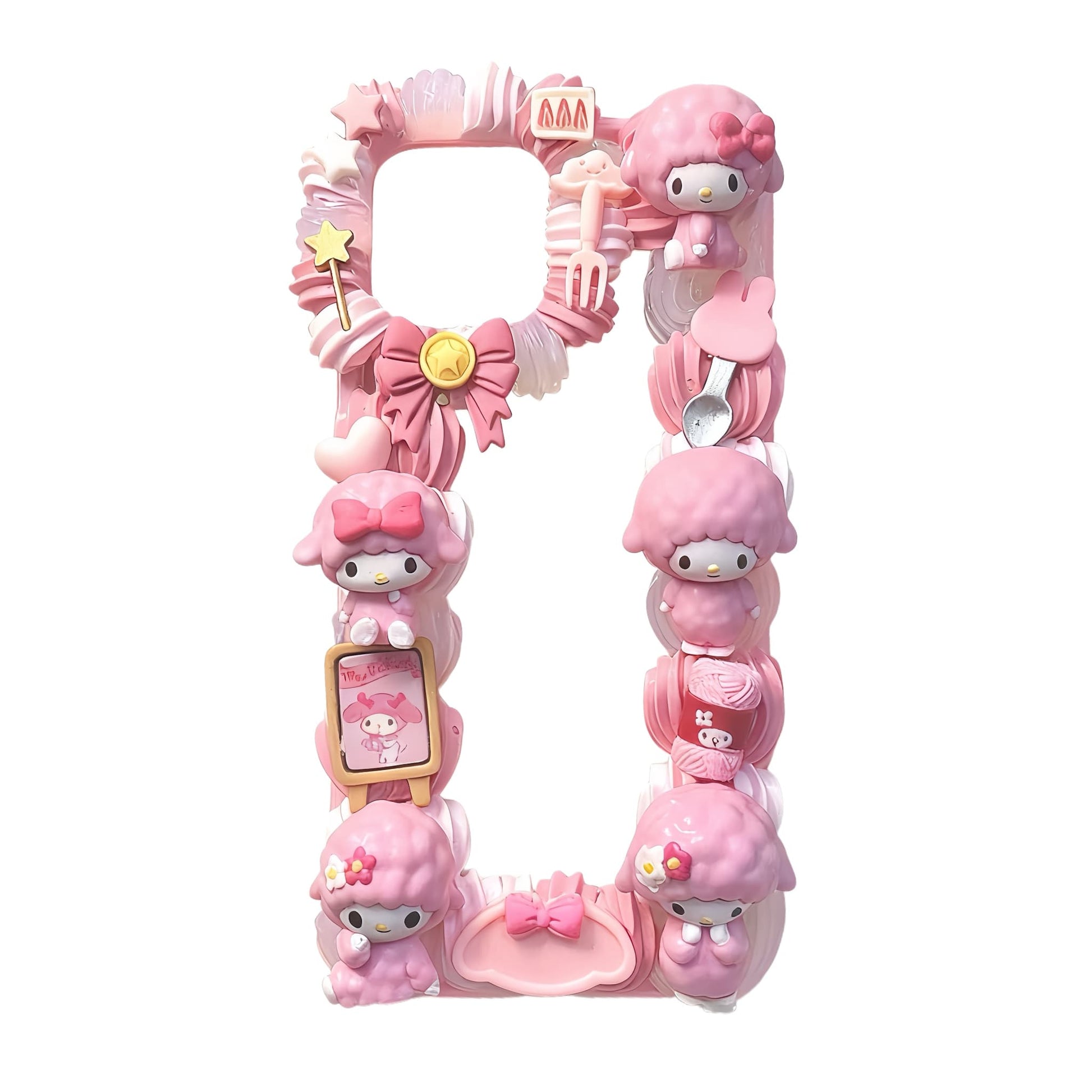 Piano Decoden Phone Case Detail - Handcrafted Kawaii Sanrio Design