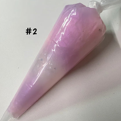 Pink crushed diamond pearlized cream glue ideal for kawaii accessories and DIY decorations