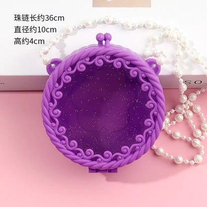 Front and side views of crossbody bag base for decoden customization