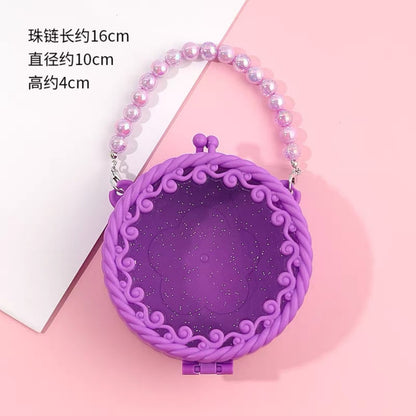 Smooth application surface on bag base for rhinestone and resin craft work