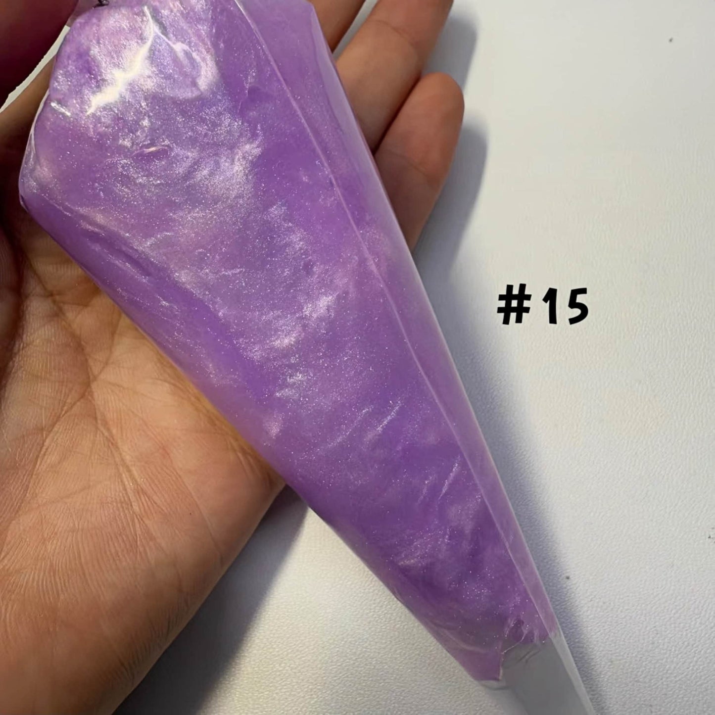 Purple pearlized cream adhesive glue for kawaii handmade decorations and DIY projects