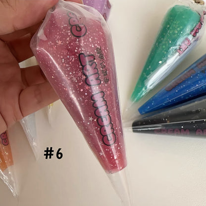 Red star crystal cream glue for festive and bold craft decorations