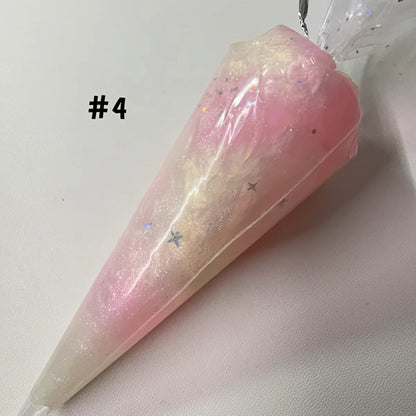 Red crushed diamond pearlized cream glue perfect for festive DIY phone case designs