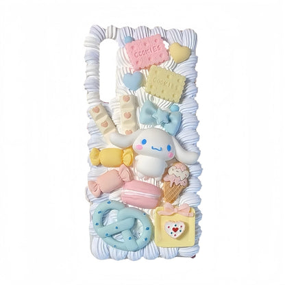 Handmade Decoden Phone Case | Kawaii Sanrio Cinnamoroll Cream Glue Design