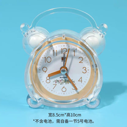 Miniature alarm clock decoden material for craft embellishment