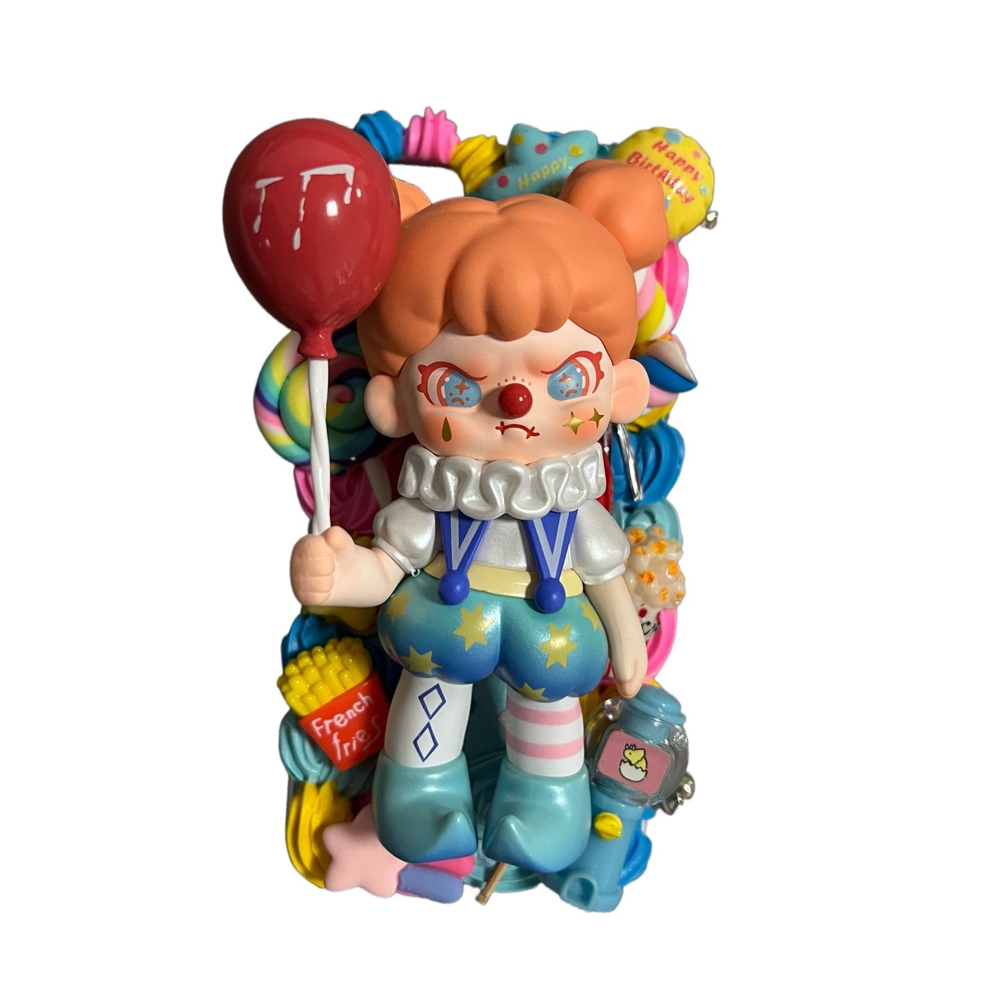 Handmade decoden phone case featuring Dora character with cream glue design, pink pearls, and Baroque-style embellishments