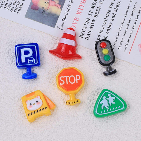Traffic light-shaped resin charms for decoden phone case decoration