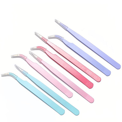 Professional precision tweezers for decoden - straight and curved tip set for rhinestone placement on phone cases