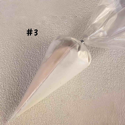 Two-tone apricot and white clear crystal cream glue for decoden phone accessories