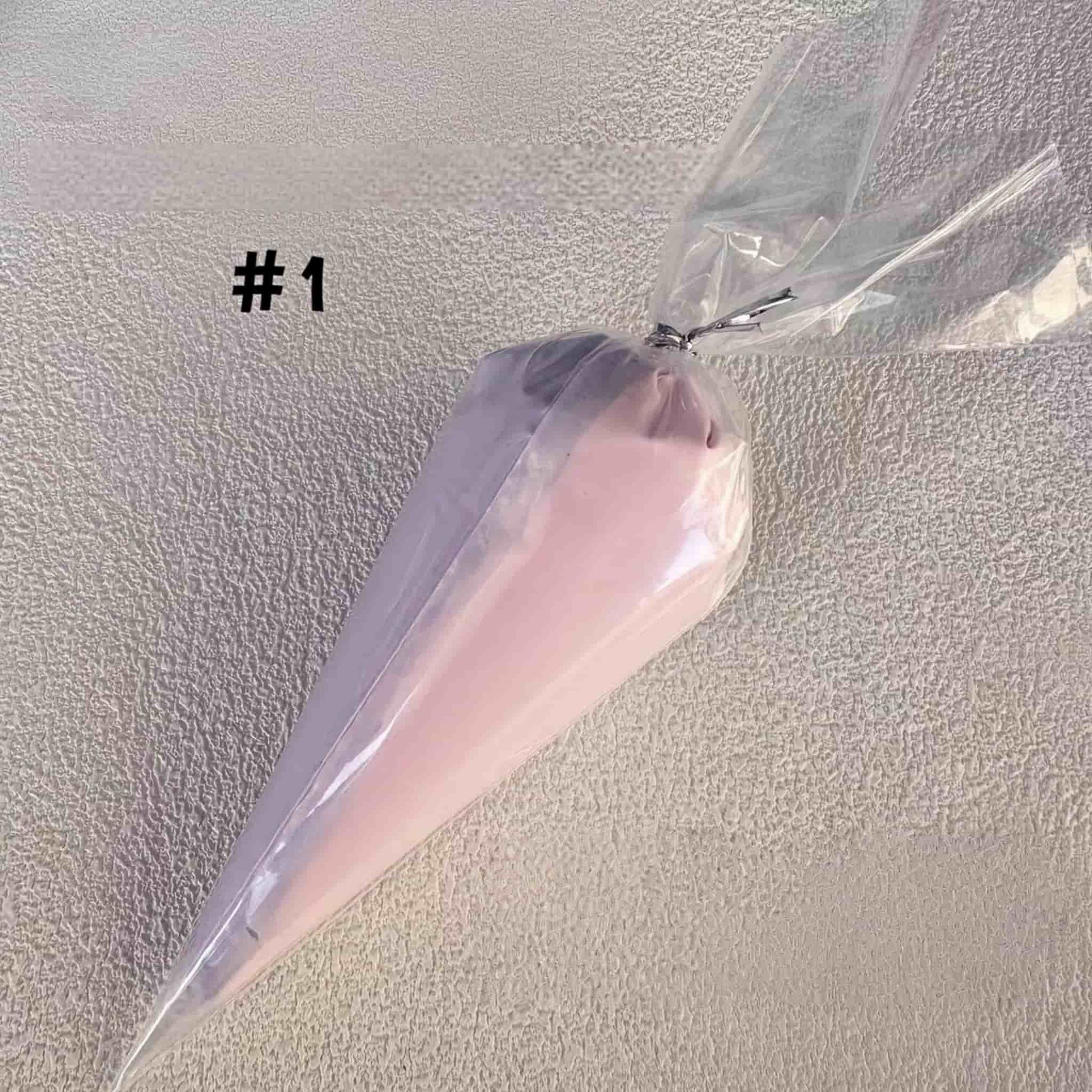 Two-tone pink and white cream glue adhesive for kawaii handmade decorations and 3D crafts