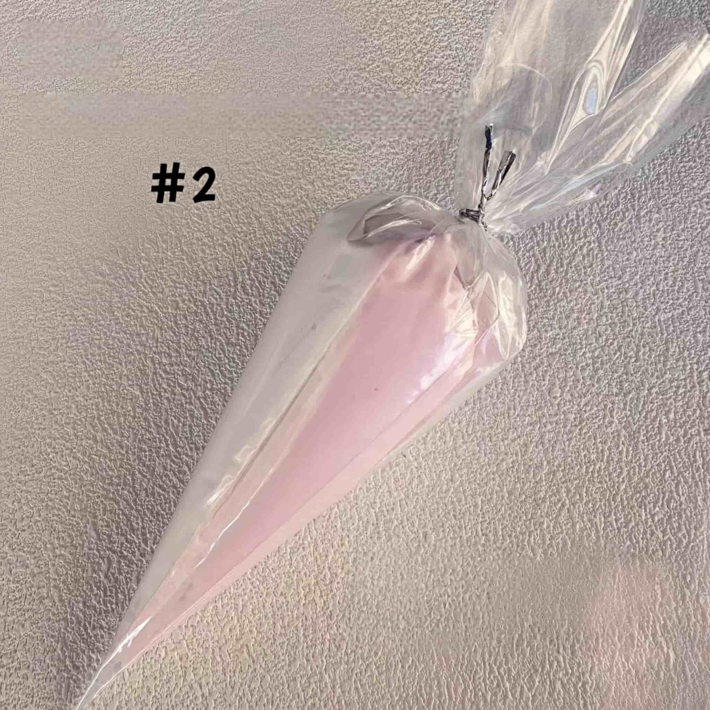 Two-tone apricot and white clear crystal cream glue for decoden phone accessories