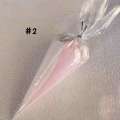 Two-tone apricot and white clear crystal cream glue for decoden phone accessories