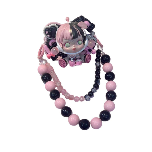 Handmade Decoden Phone Back Clip | Y2K Skullpanda Phone Grip