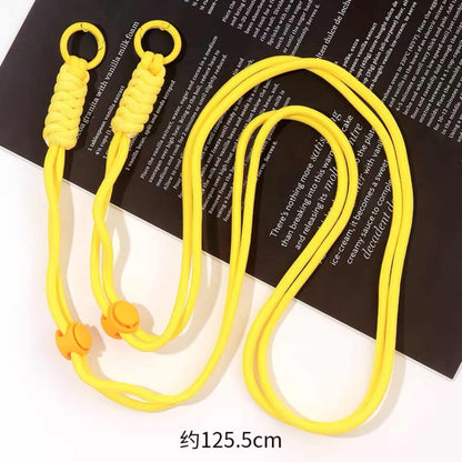 Yellow beaded crossbody phone chain lanyard