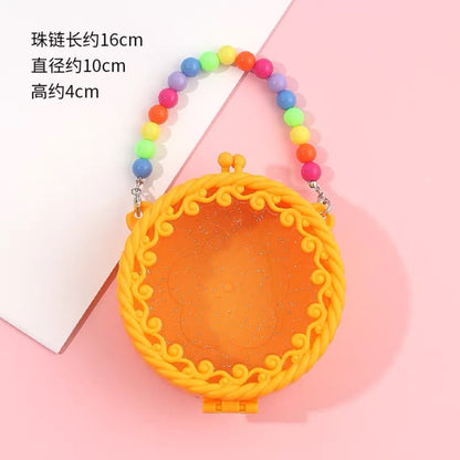 Smooth application surface on bag base for rhinestone and resin craft work